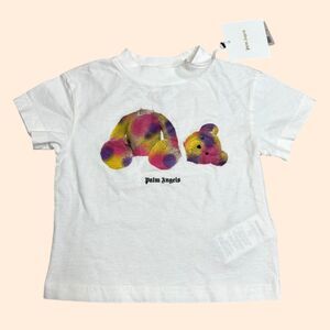 Palm Angels Kids White Bear T-Shirt